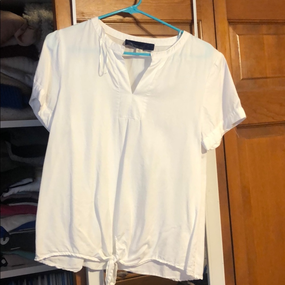 White short sleeve blouse